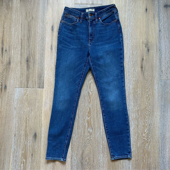 Madewell Curvy High Rise Skinny Jeans Wendover Wash - Size 27 - Picture 15 of 16